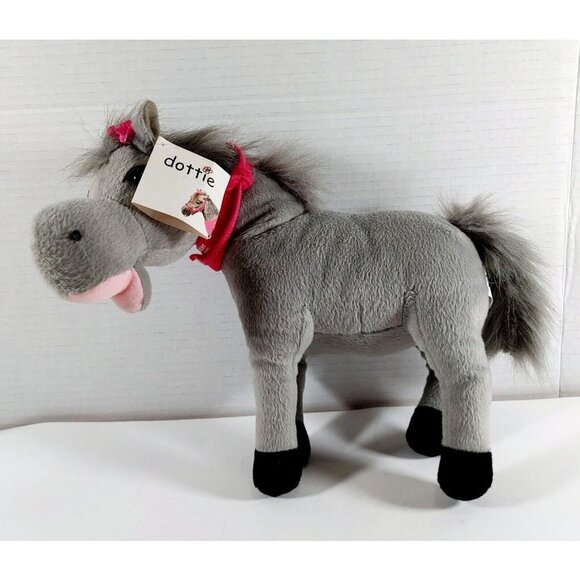 Creature Comforts Dottie Gray Donkey Plush 9"  Stuffed Animal - Picture 2 of 6